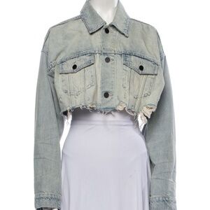Alexander Wang Cropped Denim Jacket